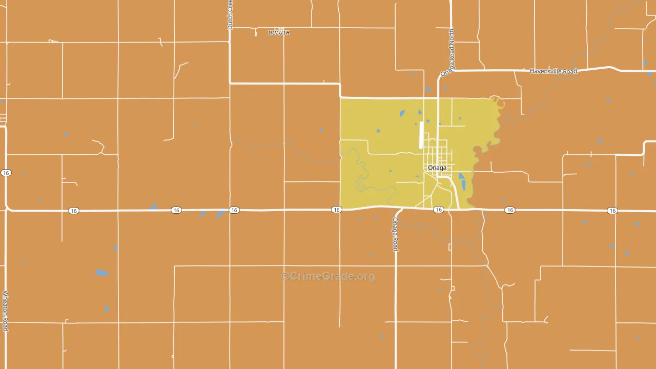 66521, KS Map of Theft Rates