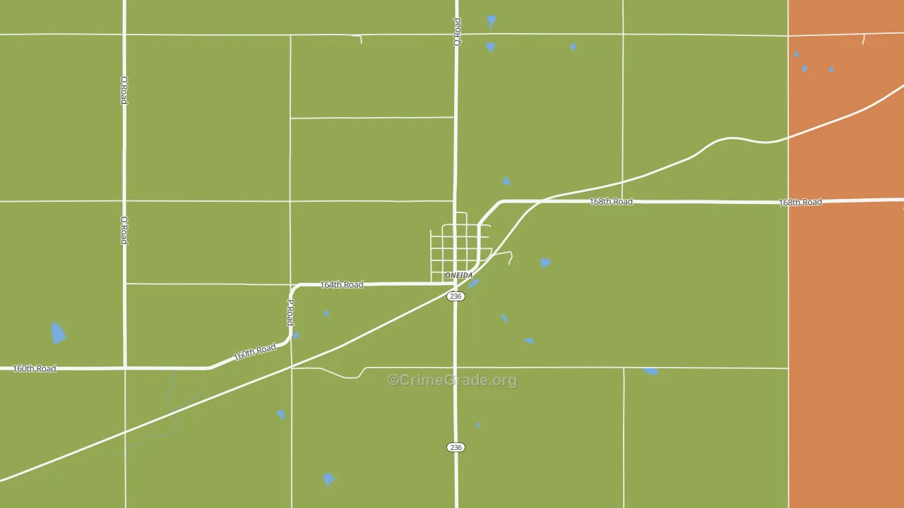 66522, KS Map of Theft Rates