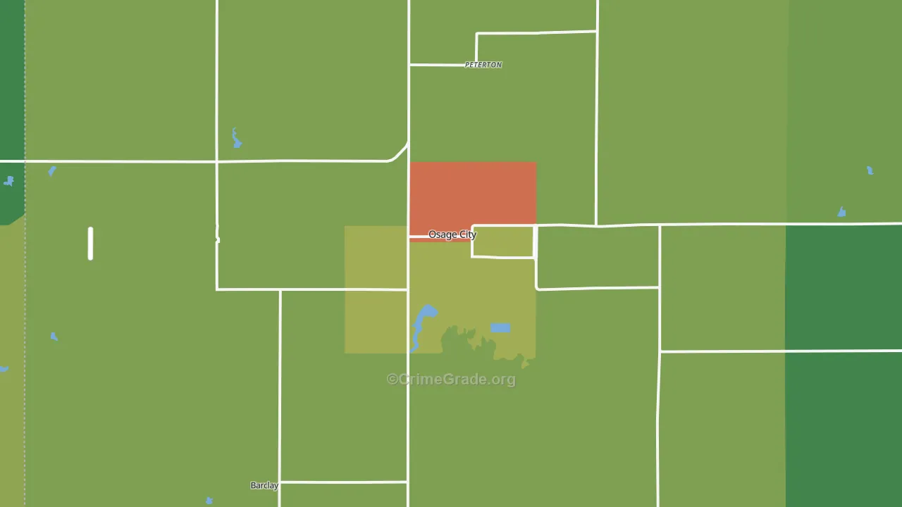 66523, KS Map of Theft Rates