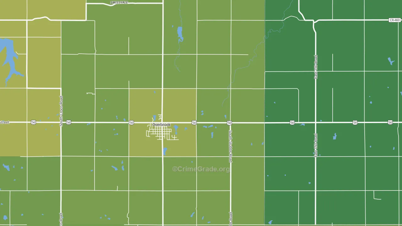 66524, KS Map of Theft Rates