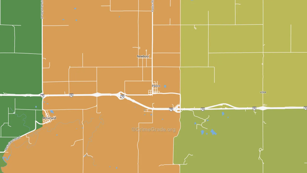 66526, KS Map of Theft Rates