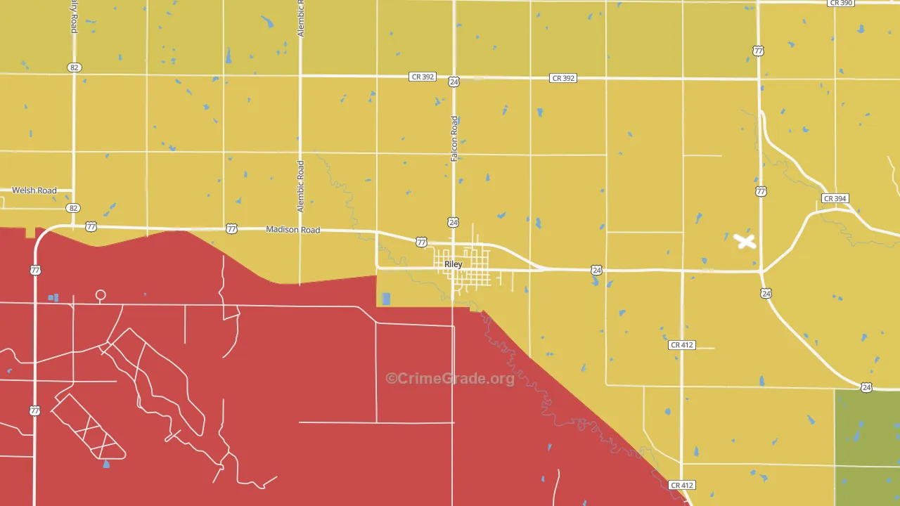 66531, KS Map of Theft Rates