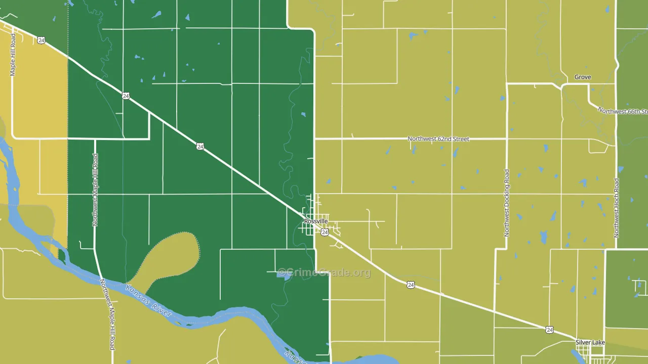 66533, KS Map of Theft Rates