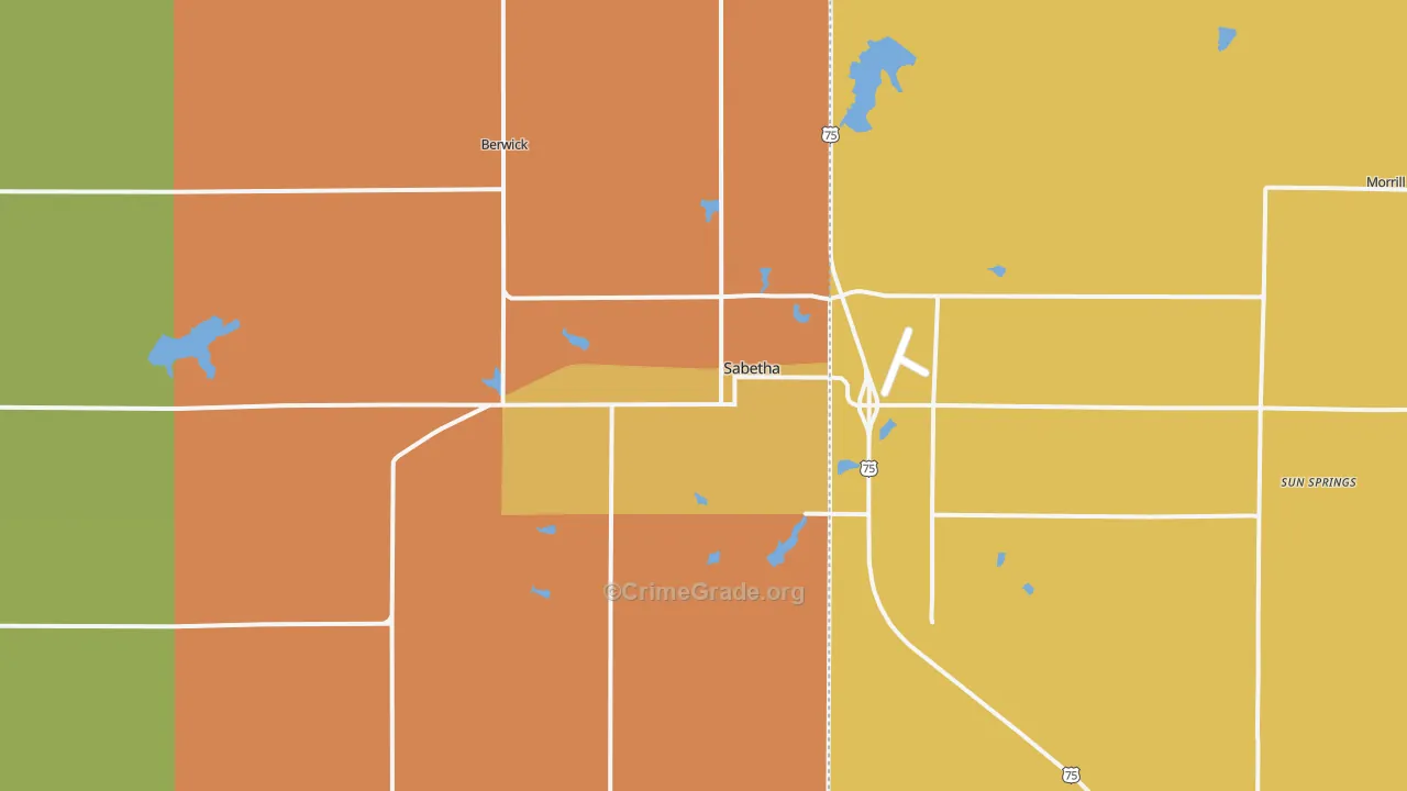 66534, KS Map of Theft Rates