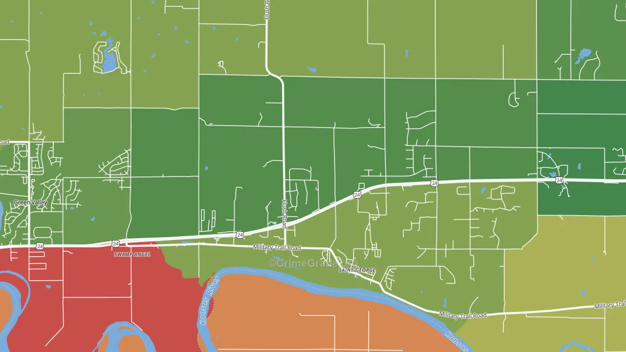 66535, KS Map of Theft Rates