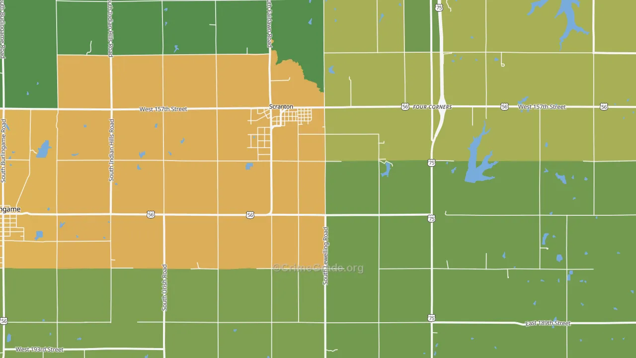 66537, KS Map of Theft Rates
