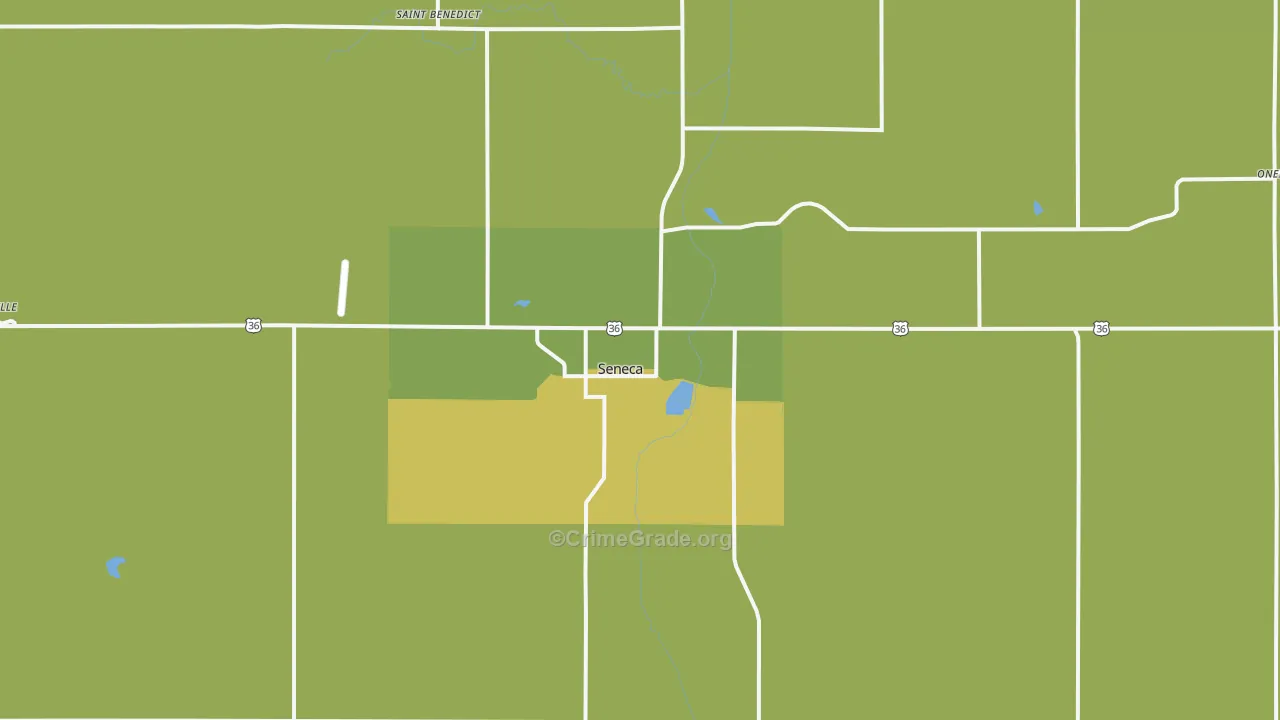66538, KS Map of Theft Rates