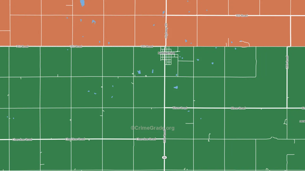66541, KS Map of Theft Rates