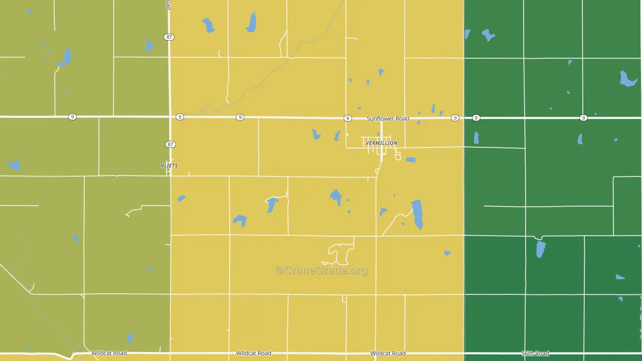 66544, KS Map of Theft Rates