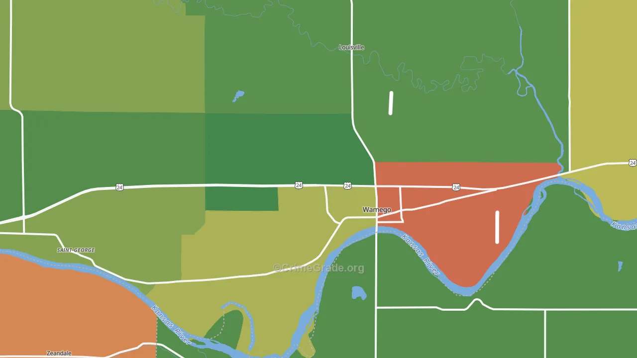 66547, KS Map of Theft Rates