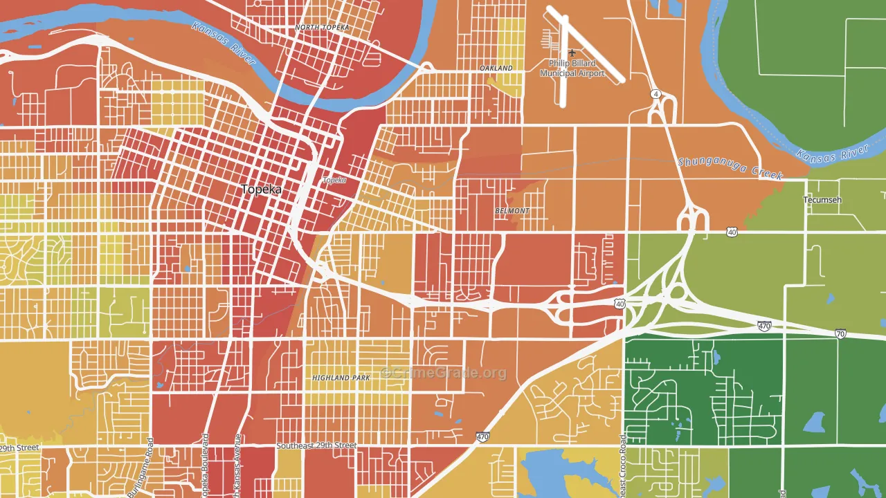 66607, KS Map of Theft Rates