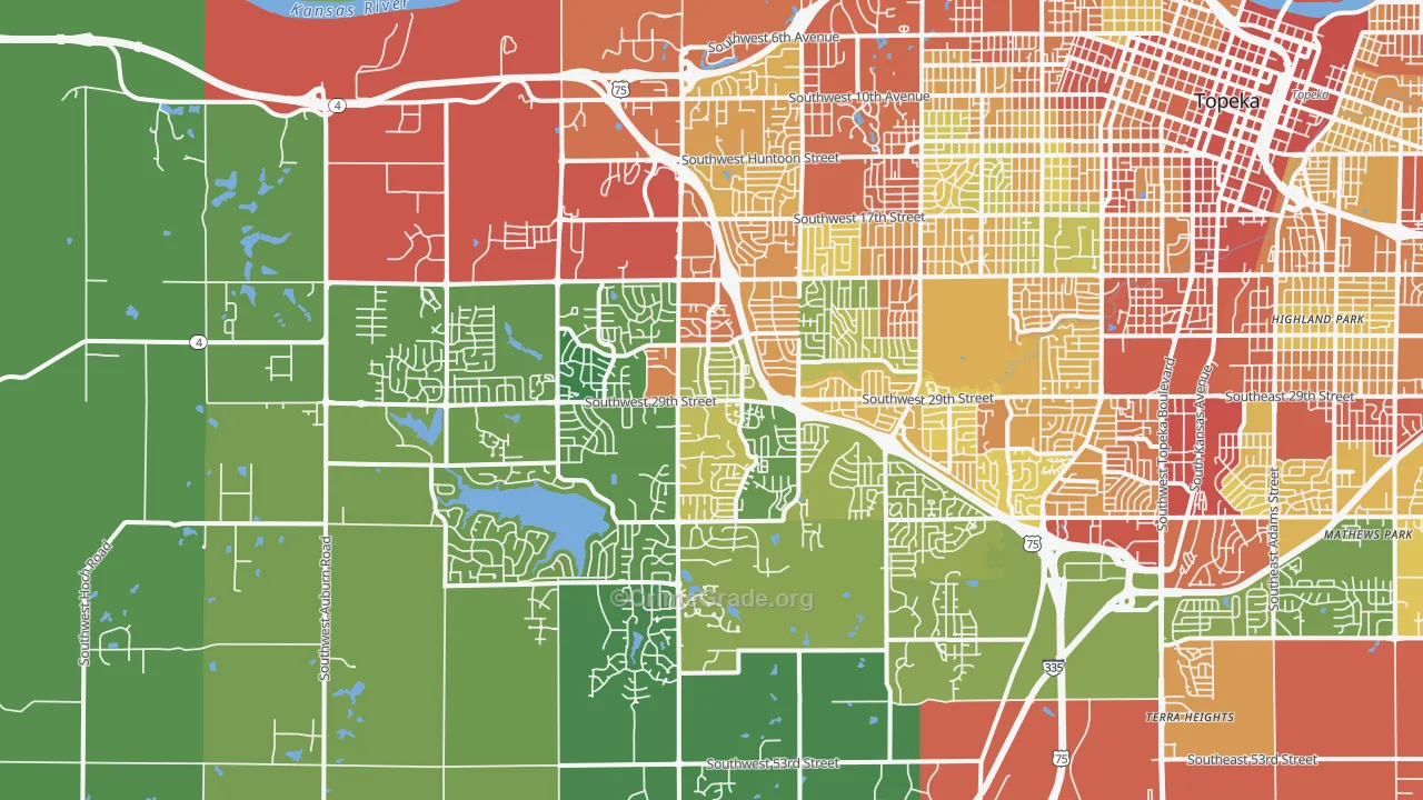 66614, KS Map of Theft Rates