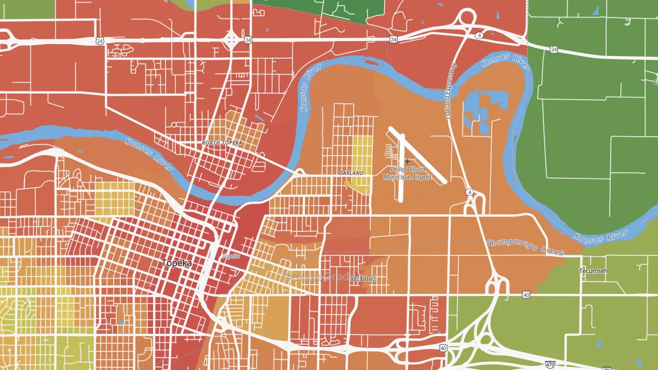 66616, KS Map of Theft Rates