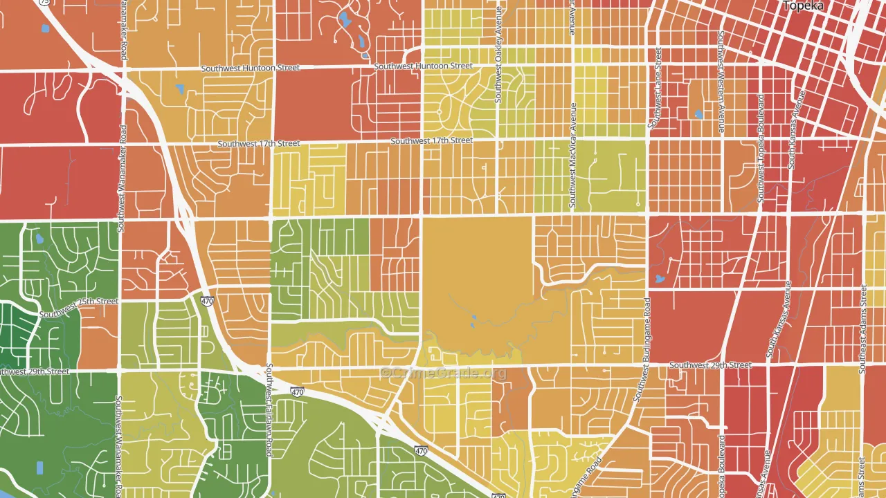 66622, KS Map of Theft Rates