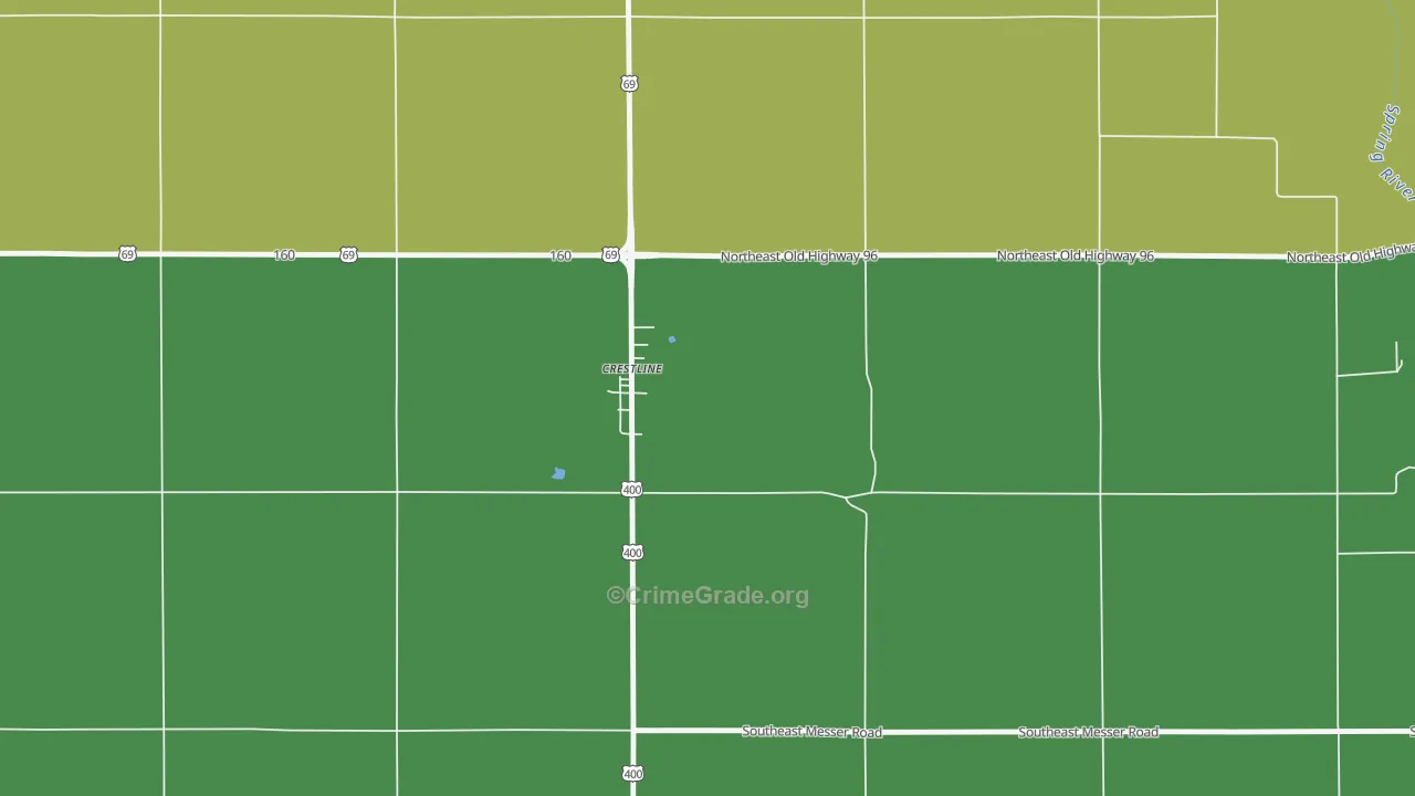 66728, KS Map of Theft Rates