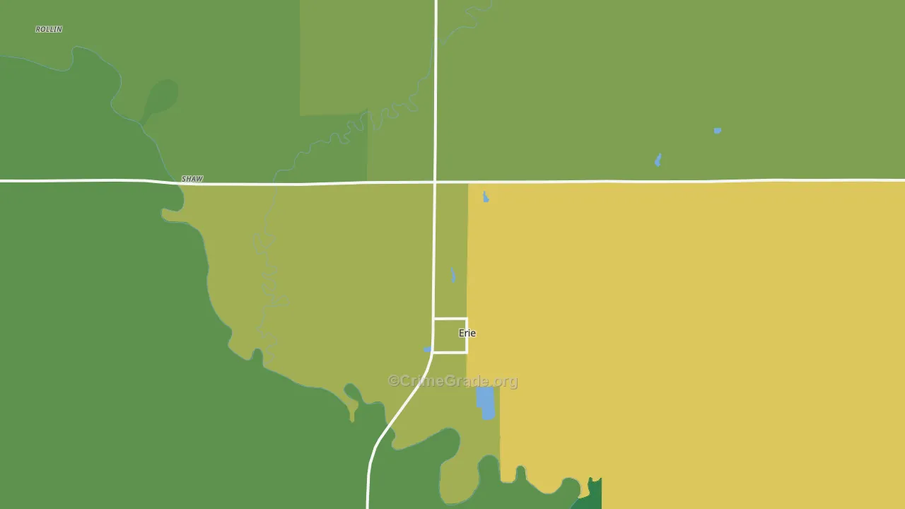 66733, KS Map of Theft Rates