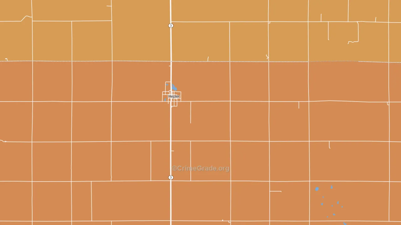 66746, KS Map of Theft Rates
