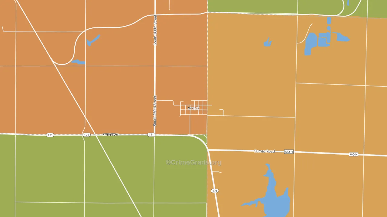 66760, KS Map of Theft Rates