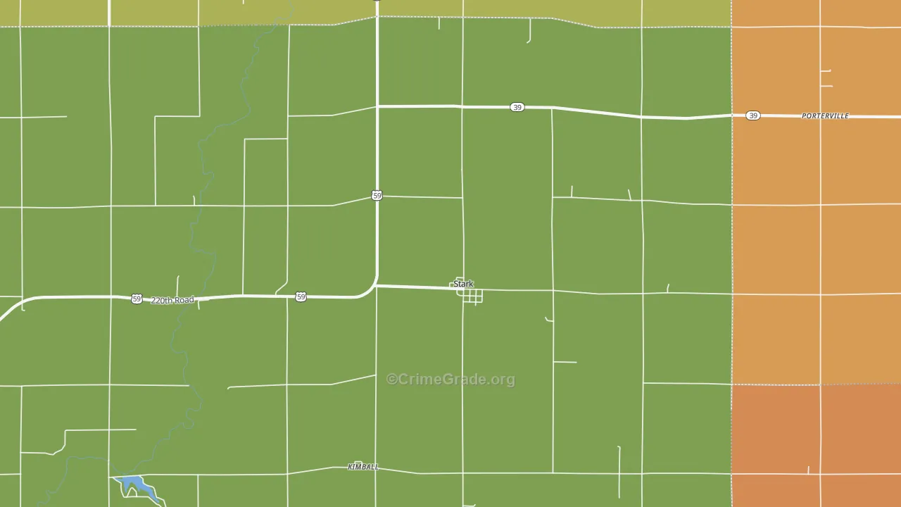 66775, KS Map of Theft Rates