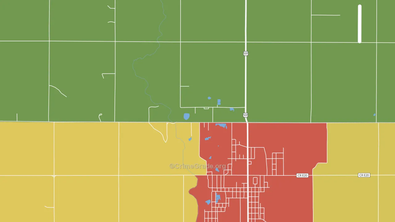 66778, KS Map of Theft Rates