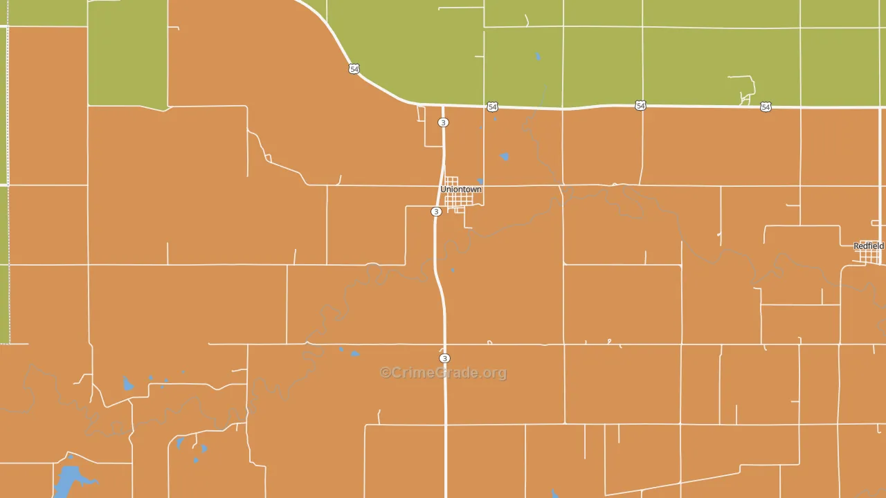 66779, KS Map of Theft Rates