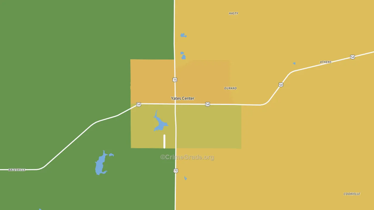 66783, KS Map of Theft Rates