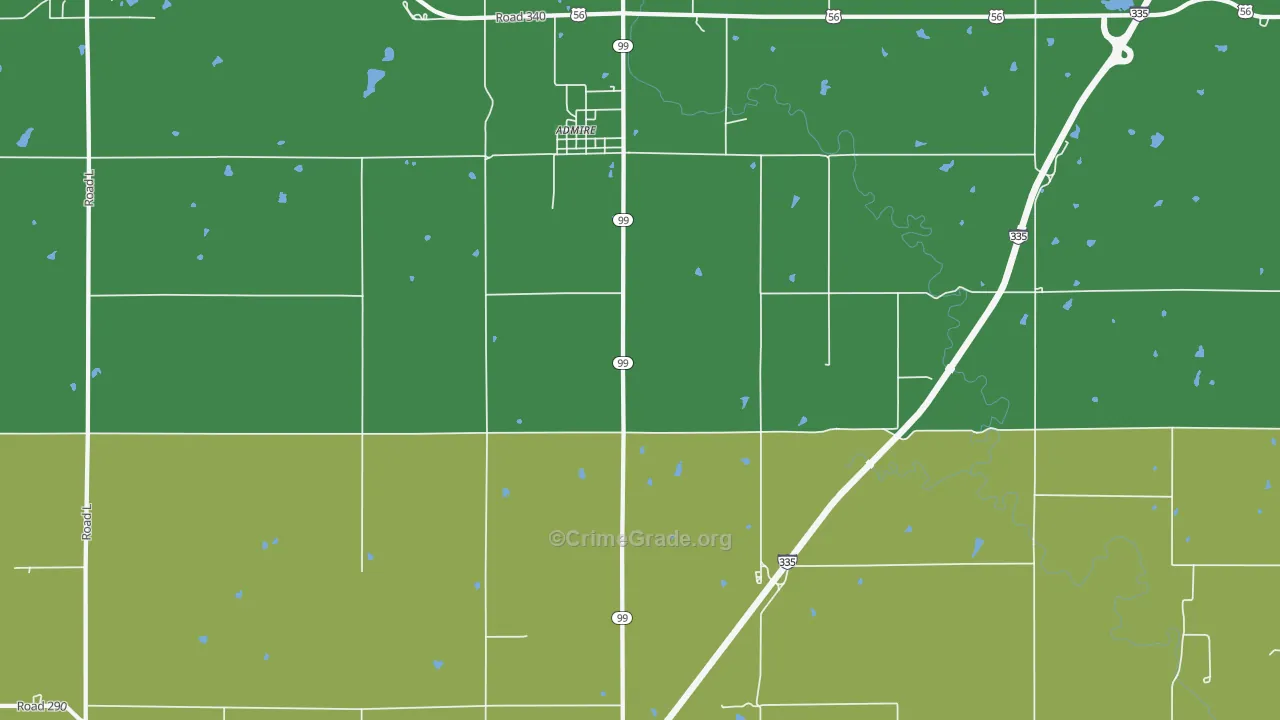 66830, KS Map of Theft Rates