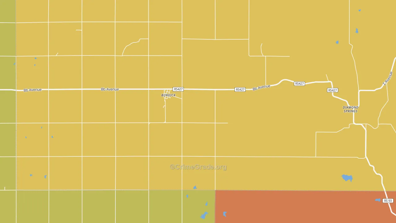 66838, KS Map of Theft Rates