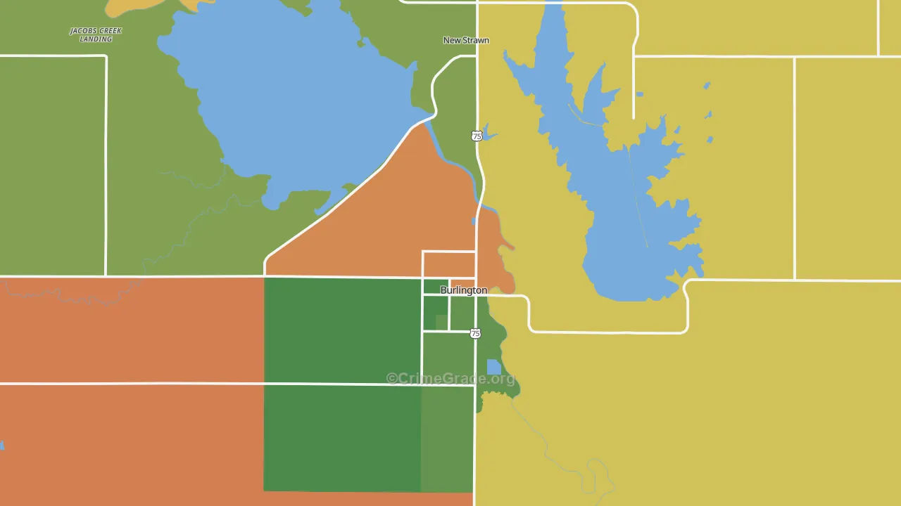 66839, KS Map of Theft Rates