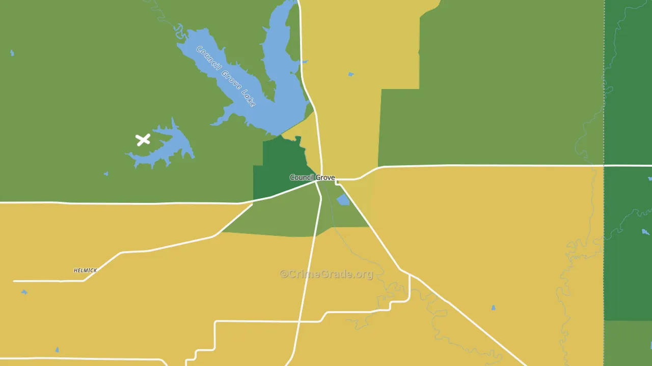 66846, KS Map of Theft Rates