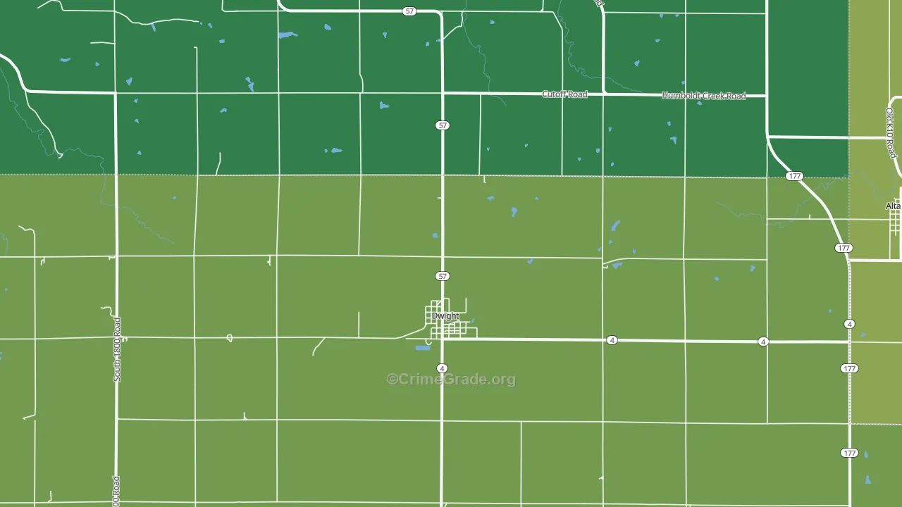 66849, KS Map of Theft Rates