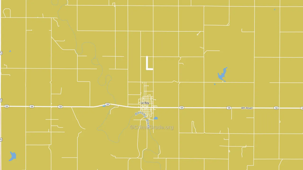 66857, KS Map of Theft Rates