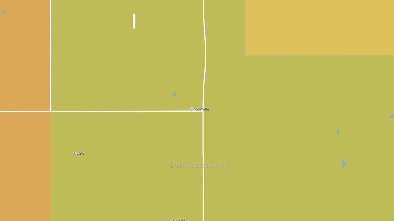 66858, KS Map of Theft Rates