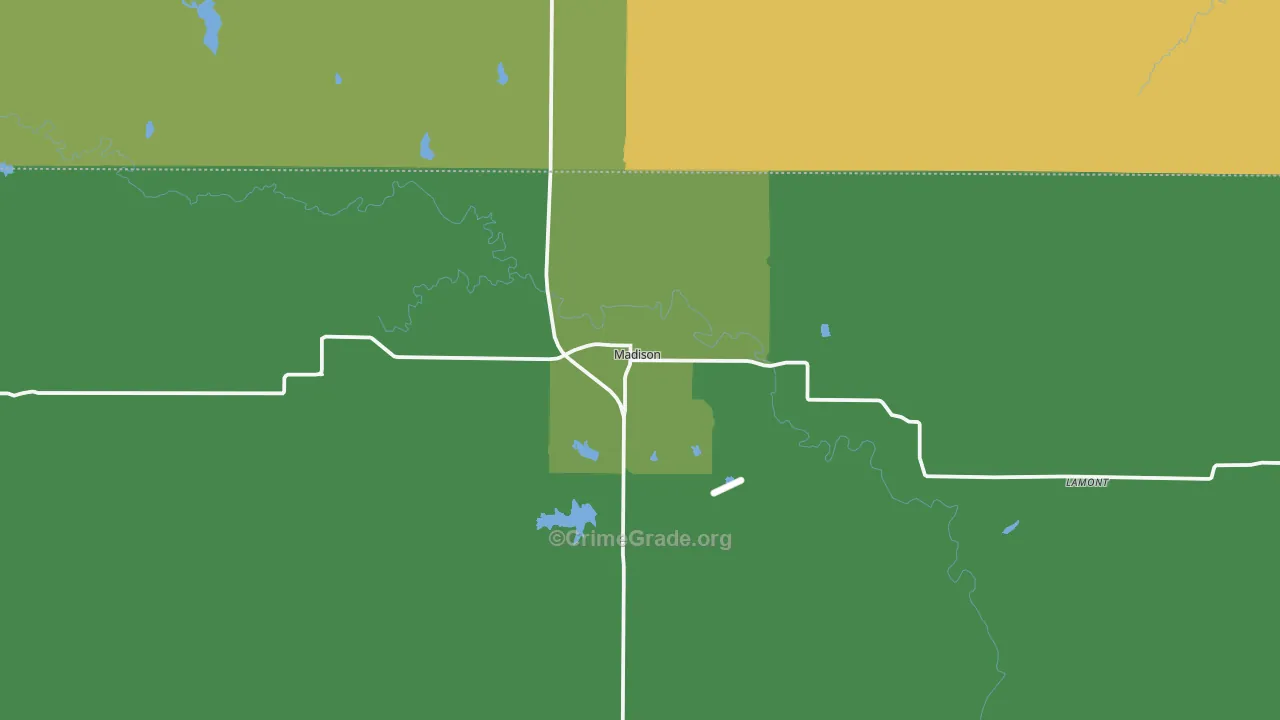 66860, KS Map of Theft Rates