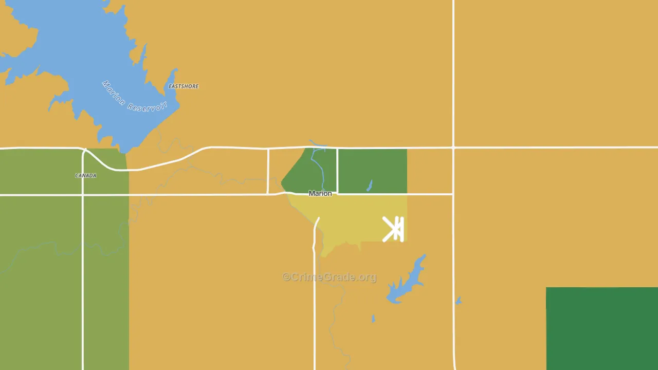 66861, KS Map of Theft Rates
