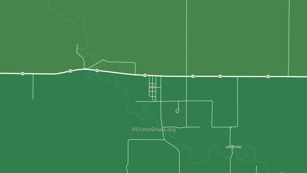 66863, KS Map of Theft Rates