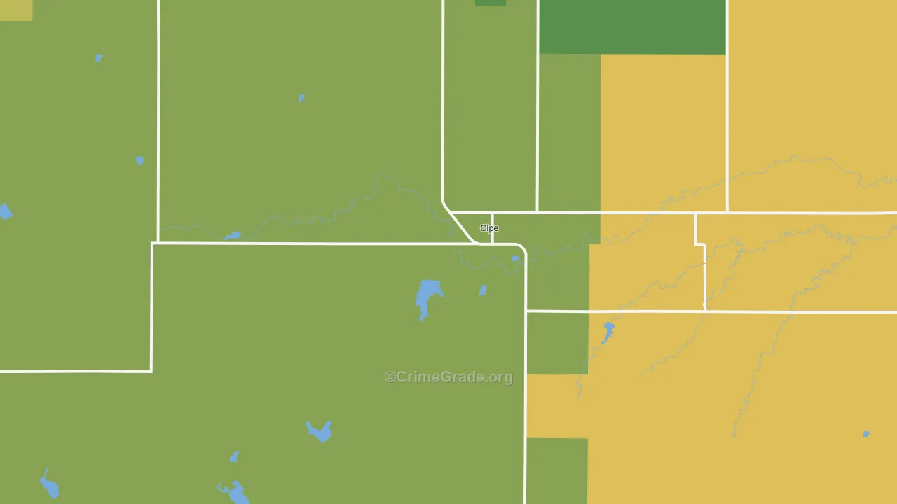 66865, KS Map of Theft Rates