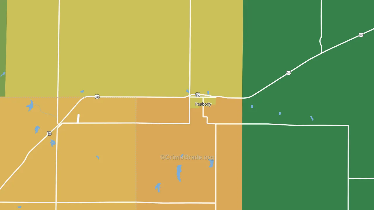 66866, KS Map of Theft Rates