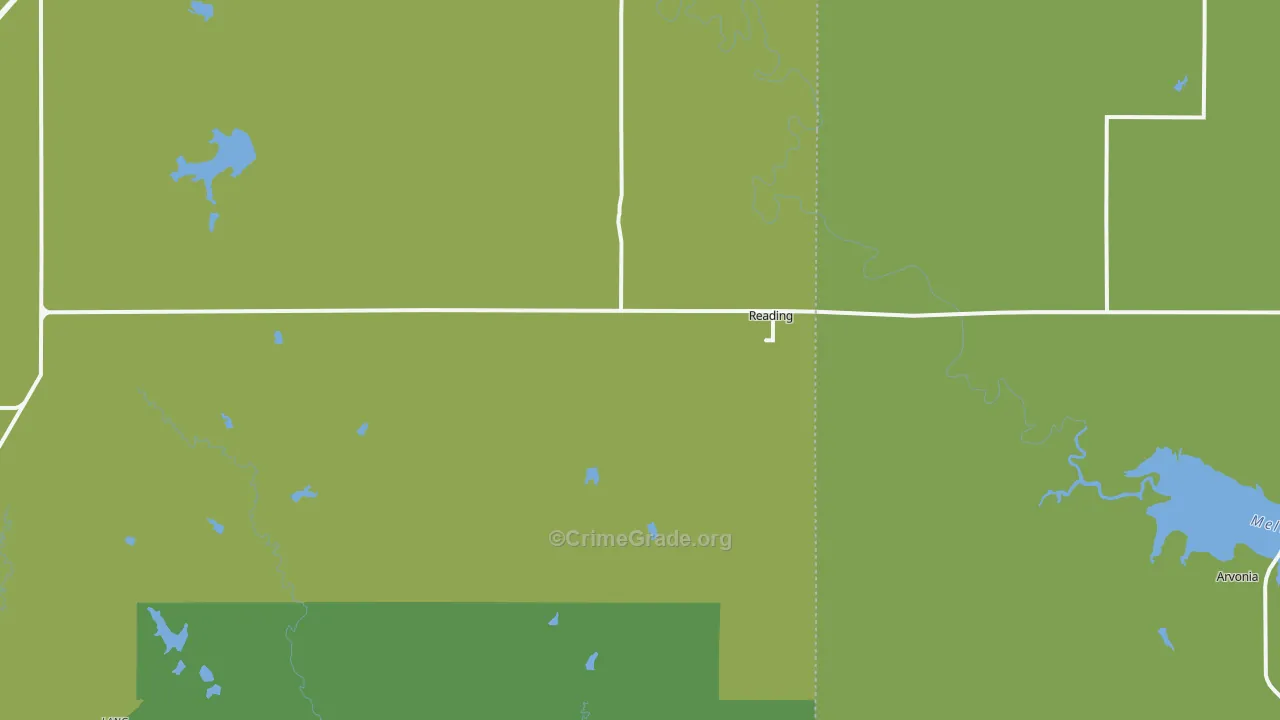 66868, KS Map of Theft Rates