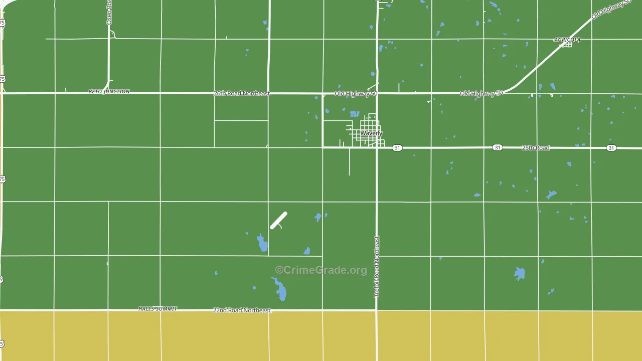 66871, KS Map of Theft Rates