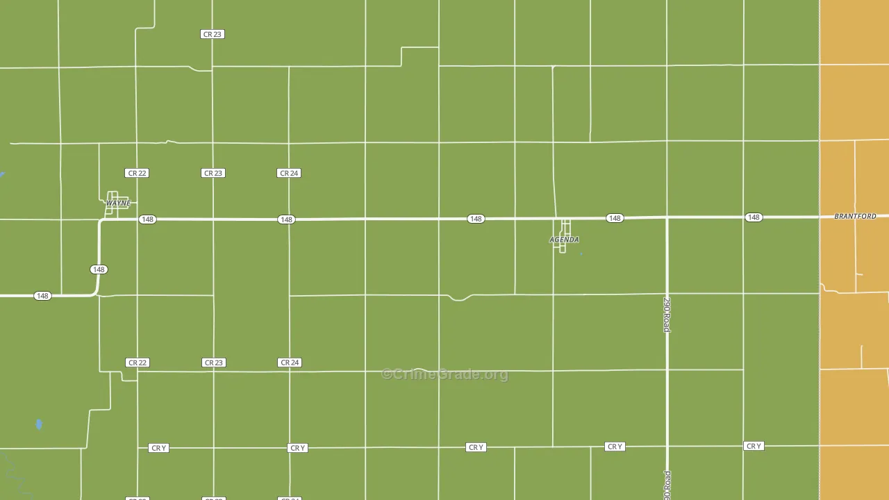 66930, KS Map of Theft Rates