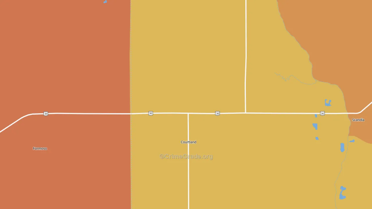 66939, KS Map of Theft Rates
