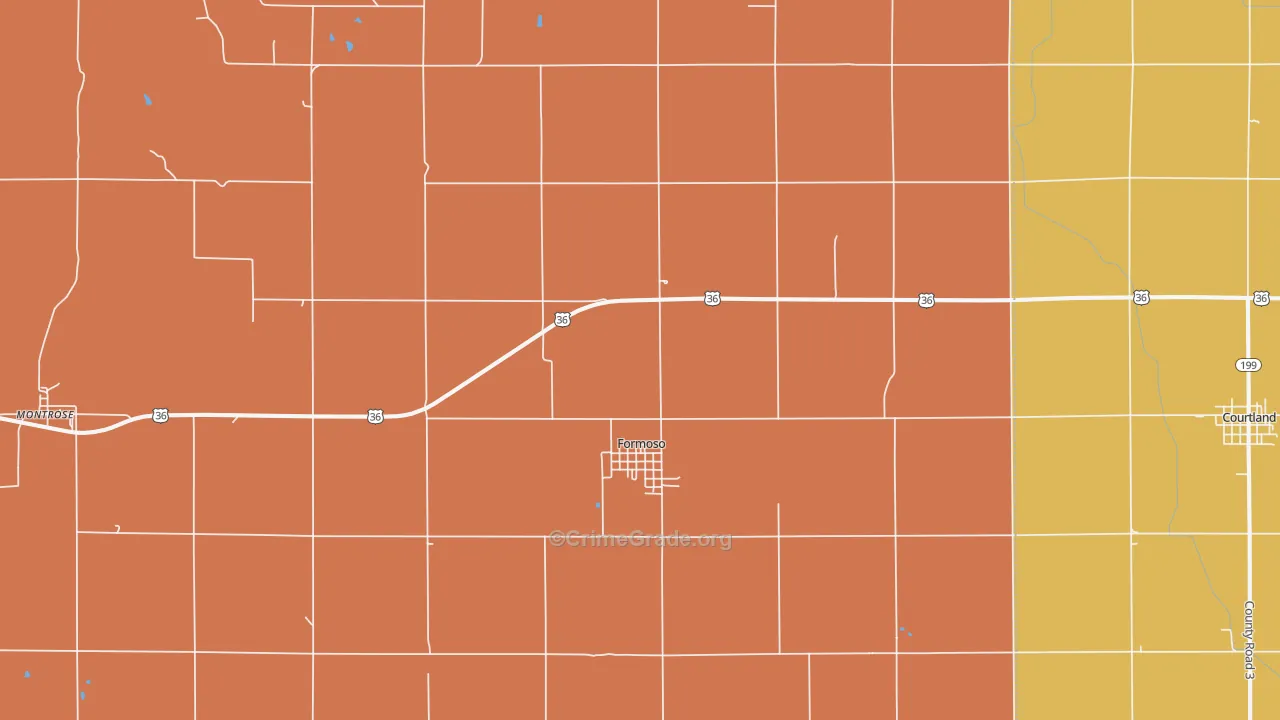 66942, KS Map of Theft Rates