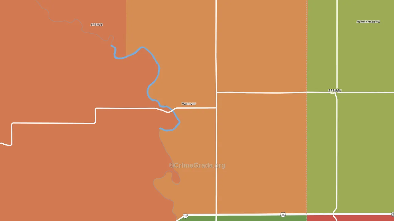 66945, KS Map of Theft Rates