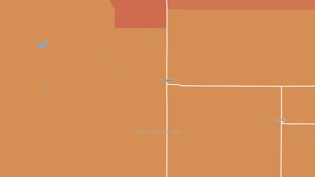 66949, KS Map of Theft Rates