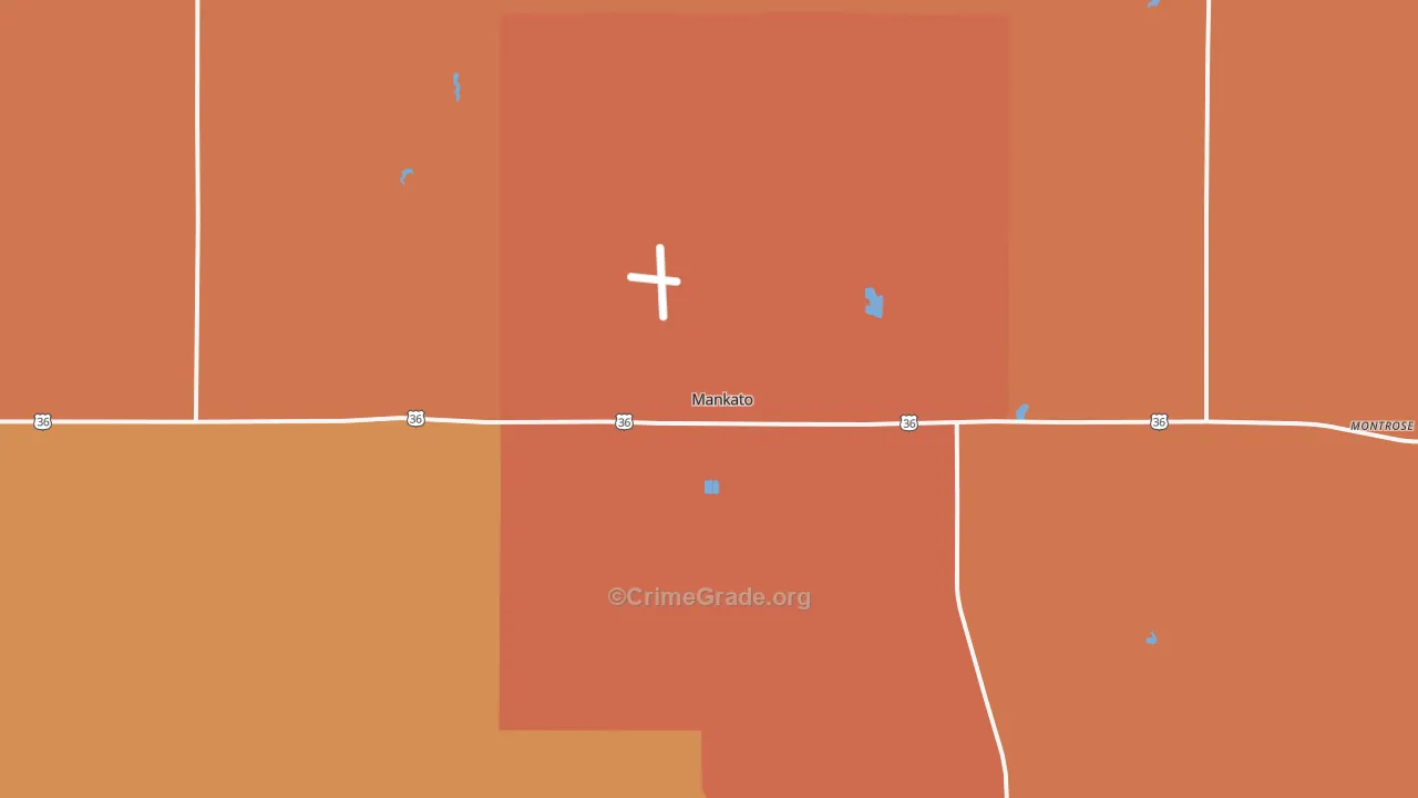 66956, KS Map of Theft Rates