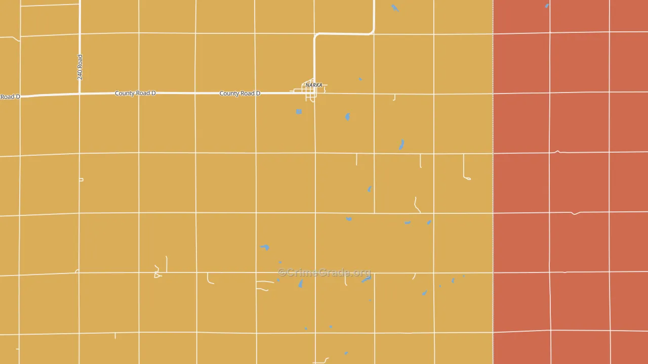 66960, KS Map of Theft Rates