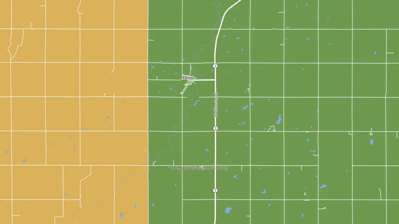 66962, KS Map of Theft Rates