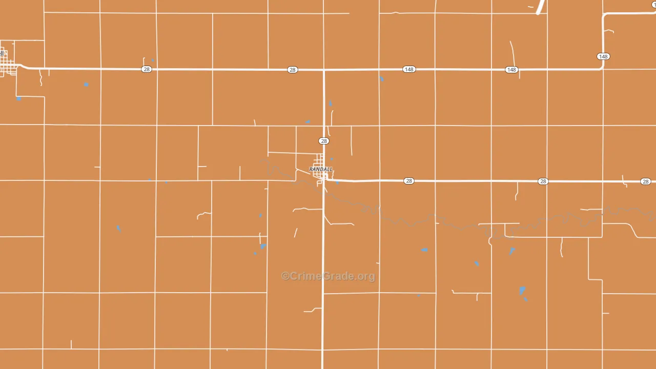66963, KS Map of Theft Rates
