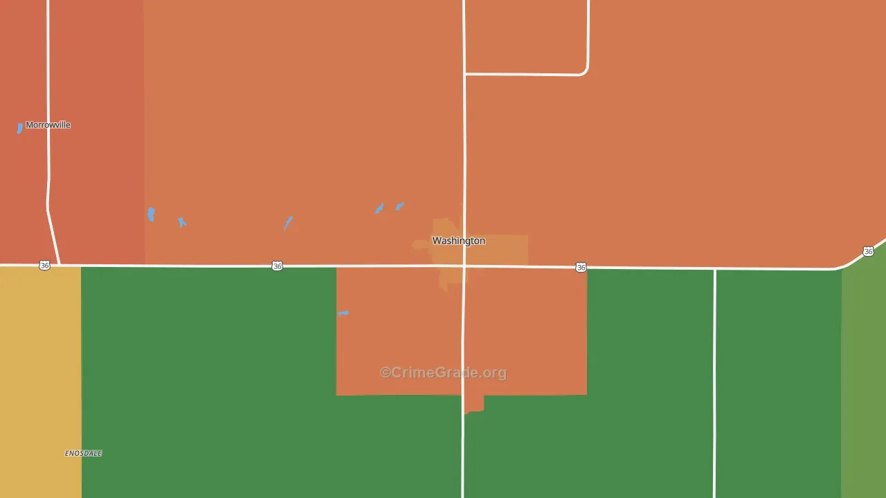 66968, KS Map of Theft Rates